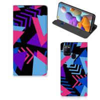 Samsung Galaxy A21s Stand Case Funky Triangle - thumbnail
