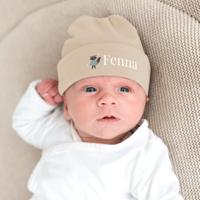 Babymuts bedrukken - Beige - thumbnail