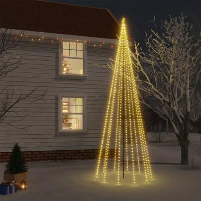 Kerstboom met grondpin 732 LED's warmwit 500 cm Kerstboom met grondpin 732 LED's warmwit 500 cm