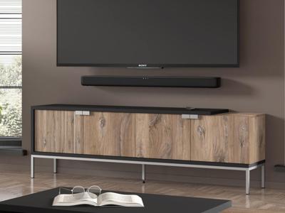 Tv-meubel TOLOKA 4 deuren flagstaff eik Tv-meubel TOLOKA 4 deuren flagstaff eik
