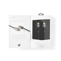High Speed HDMI-kabel met Ethernet | HDMI-Connector - HDMI-Connector | Gun Metal Grey | Gevlochten Kabel - thumbnail