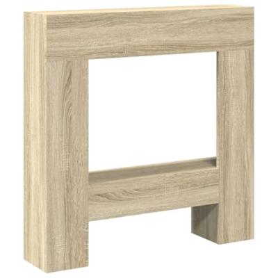VidaXL Haardombouw 81x18x82 cm bewerkt hout sonoma eikenkleurig