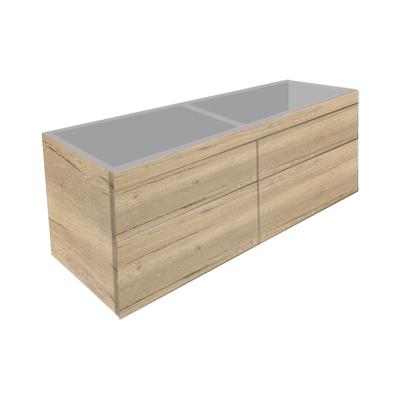 Badkamermeubel Best Design Beauty 2 Laden Greeploos 120 cm Eiken Zonder Wastafel Badkamermeubel Best Design Beauty 2 Laden Greeploos 120 cm Eiken Zonder Wastafel