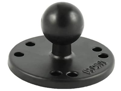 RAM Mounts Basisplatte rund - B-Kugel (1 Zoll), Platten-Durchmesser 63,5 mm, AMPS-Lochraster