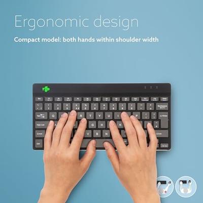 R-Go Compact Break ergonomisch Bluetooth toetsenbord, qwerty, zwart - thumbnail