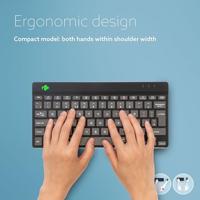 R-GO Tools Compact Break Toetsenbord Bluetooth QWERTY, US-Engels Zwart Ergonomisch - thumbnail