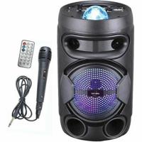 INOVALLEY KA02 KOM - 400W Bluetooth-lichtluidspreker - Karaokefunctie - Multicolor LED-kaleidoscoopbal - USB-poort, Micro-SD - thumbnail