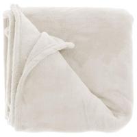 Plaid Claudi 130x160cm dove white Unique Living - Unique living - thumbnail