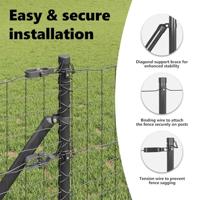 VidaXL Afrasteringspaal 7 pcs grijs staal - thumbnail