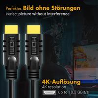 LogiLink CHA0030 HDMI-kabel HDMI Aansluitkabel HDMI-A-stekker, HDMI-A-stekker 30.00 m Zwart 4K UHD, Vergulde steekcontacten - thumbnail