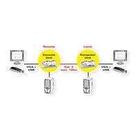 ROLINE Smart KVM extender via RJ45, VGA, USB - thumbnail