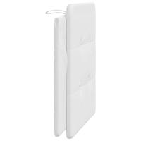 Hoofdbordkussen 100 cm kunstleer wit - thumbnail