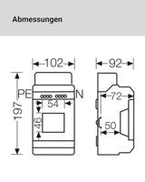 Hensel 6100055 KV 9103 Kleine verdeelkast Opbouw (op muur) Aantal groepen: 3 Aantal rijen: 1 Inhoud: 1 stuk(s) - thumbnail