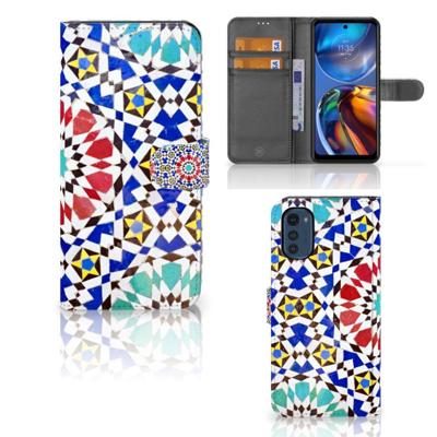Motorola Moto E32 | Moto E32s | Bookcase | Mozaïek Motorola Moto E32 | Moto E32s | Bookcase | Mozaïek