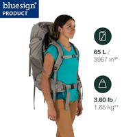 Osprey Renn 65 Backpack Dames Cascade Blue/Melon Orange 65L - thumbnail