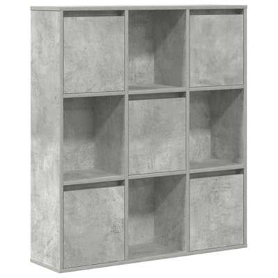 Boekenkast 89x24x101,5 cm bewerkt hout betongrijs Boekenkast 89x24x101,5 cm bewerkt hout betongrijs