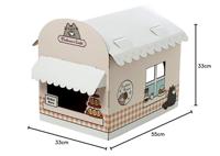 Pusheen Catfé Doe-Het-Zelf 100% Karton Kat Speelhuisje - thumbnail
