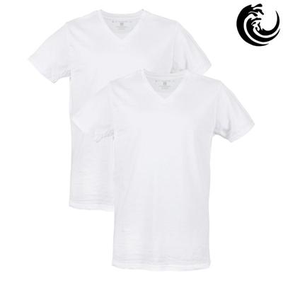 Vinnie-G Heren T-shirt V-hals Wit 2-pack-XL