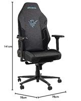 Gaming stoel Phoenix MONARCH Zwart - thumbnail