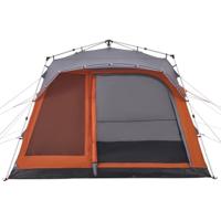 Gezinstent 7-persoons snelontgrendeling grijs en oranje - thumbnail