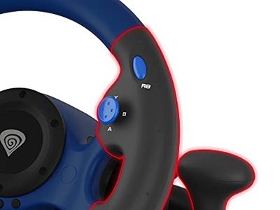 GENESIS NGK-1566 Seaborg 350 Gaming Stuurwiel met pedalen