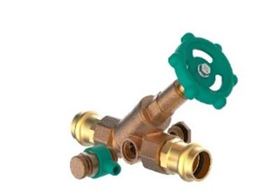Kirchhoff Y-type ventiel, 15 mm, met aftap, (V-Press) - 988619155