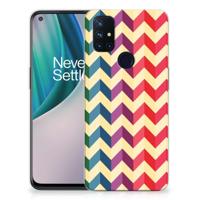 OnePlus Nord N10 5G | TPU bumper | Zigzag Multi Color - thumbnail