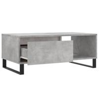 Salontafel 90x50x36,5 cm bewerkt hout betongrijs - thumbnail