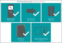 ACE one Alcoholtester Zwart 0 tot 4 ‰ Incl. display, Countdown-functie, Weergave van verschillende eenheden - thumbnail