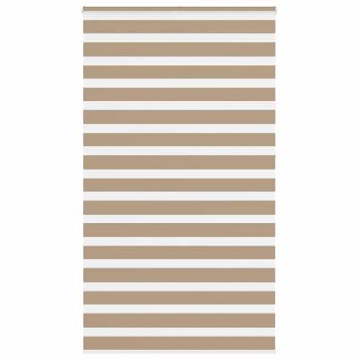 VidaXL Zebra blind 135x230 cm stofbreedte 130,9 cm polyester zandbruin VidaXL Zebra blind 135x230 cm stofbreedte 130,9 cm polyester zandbruin