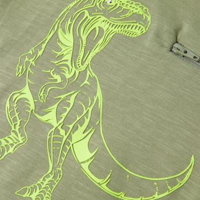 Kindershirt met korte mouwen 140 lichtkakikleurig