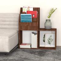 Kindertijdschriftenrek 71x30x78,5 cm bewerkt hout bruineiken - thumbnail