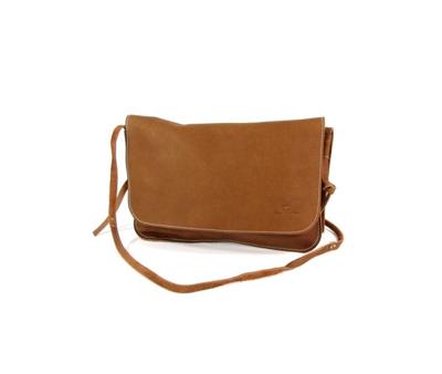 Handgemaakte Handtas schoudertas clutch GRITTA Cognac Handgemaakte Handtas schoudertas clutch GRITTA Cognac