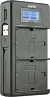 Jupio USB Duo Oplader met LCD voor Canon LP-E10 - Met Powerbank functie - thumbnail