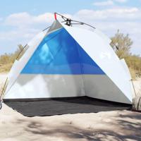 VidaXL Strandtent waterdicht snelontgrendeling azuurblauw - thumbnail