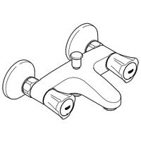 GROHE Costa L Badmengkraan met omstel en koppelingen chroom 25450001 - thumbnail