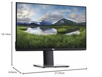 Dell P2419H, 24 inch, Full HD 1920x1080, 60 Hz, IPS ontspiegeld, 16:9, 5 ms (extrem), in hoogte verstelbaar/kantelbaar/draaibaar, VESA, DisplayPort, HDMI, VGA, 3 jaar omruilservice, zwart/zilver - thumbnail