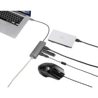 Renkforce Netwerkadapter/Hub 1 GBit/s USB-C 3.2 Gen 1, LAN (10/100/1000 MBit/s), USB-A 3.2 Gen 1 - thumbnail