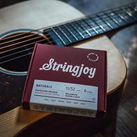 Stringjoy Naturals AC6 Super Light 11-52 snarenset voor westerngitaar - thumbnail