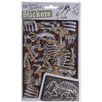 Free and Easy 3D stickers skelet   Therizinosuaurus bruin - thumbnail