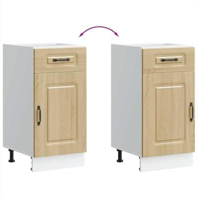 Onderkast Kalmar bewerkt hout sonoma eikenkleurig