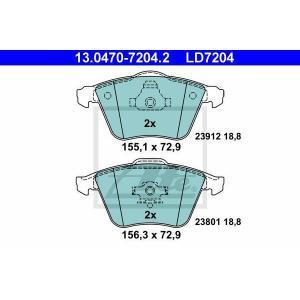 Low dust Keramische remblokken 13047072042
