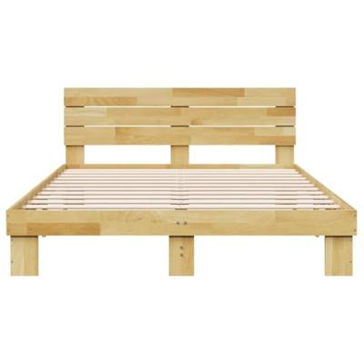 Bedframe hoofdeinde zonder matras 160x200 cm massief eikenhout