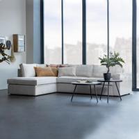 WOOOD Hoekbank 'Freddie' Links, Melange, kleur Naturel - thumbnail