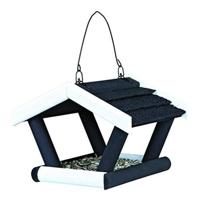 TRIXIE NATURA VOEDERHUIS HANGEND GRENENHOUT ZWART / WIT 17X14X19 CM - thumbnail