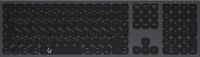 Keysonic KSK-8023BTRF (DE) Toetsenbord Draadloos, Bluetooth QWERTZ, Duits Antraciet, Zwart Oplaadbaar - thumbnail