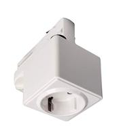 Deko Light 710024 D Line Steckdosenadapter 230V-railsysteemcomponenten Stroomrail 3-fasig Wit - thumbnail