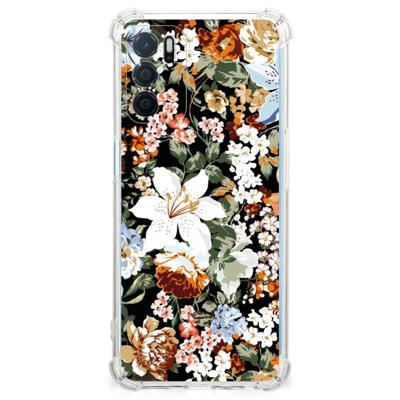 Case voor OPPO A16 | A16s | A54s Dark Flowers Case voor OPPO A16 | A16s | A54s Dark Flowers