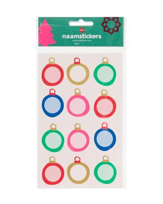 HEMA Naamstickers kerstballetjes