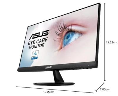 ASUS Eye Care VP229HE - 21,5 inch Full HD Monitor - 75 Hz, 5ms GtG, Adaptive Sync & FreeSync - IPS Panel, 16:9, 1920x1080 - HDMI, D-Sub, frameloos